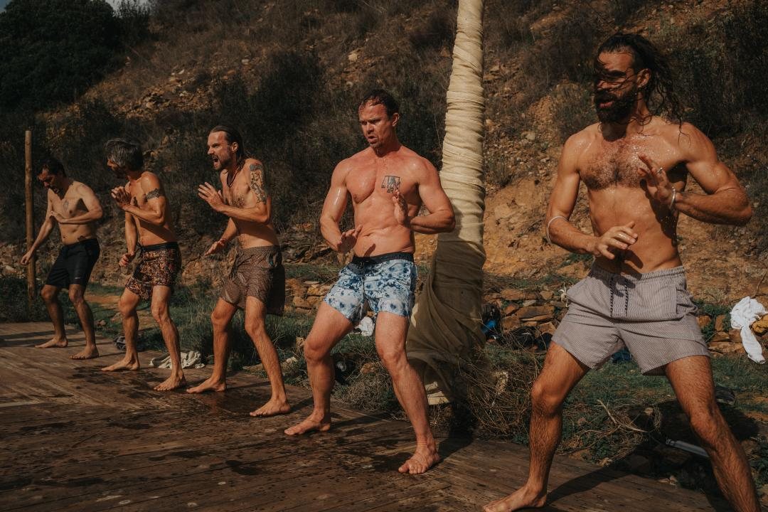 Forest path used in Men's Academy foundational and land-based work
