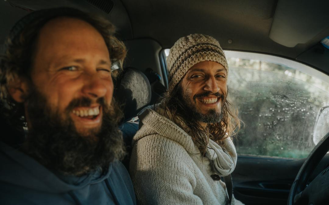 Men on the land at Monte Velho