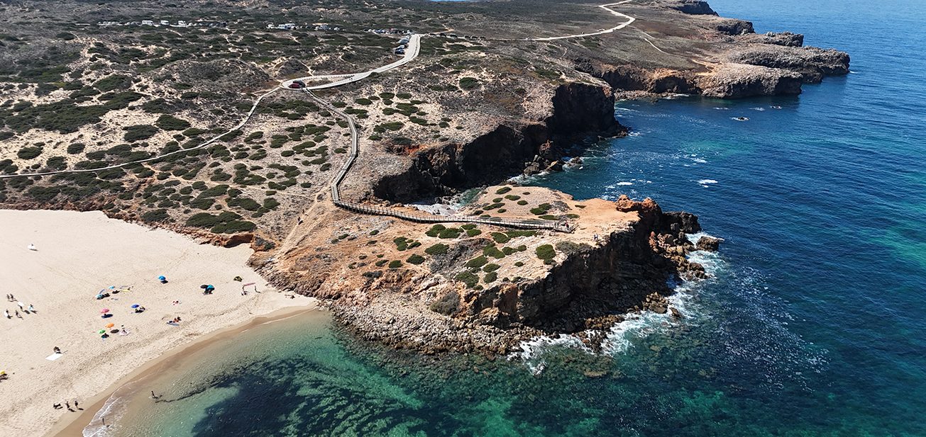 The hills of Monte Velho Retreat Centre above the Costa Vicentina, Carrapateira